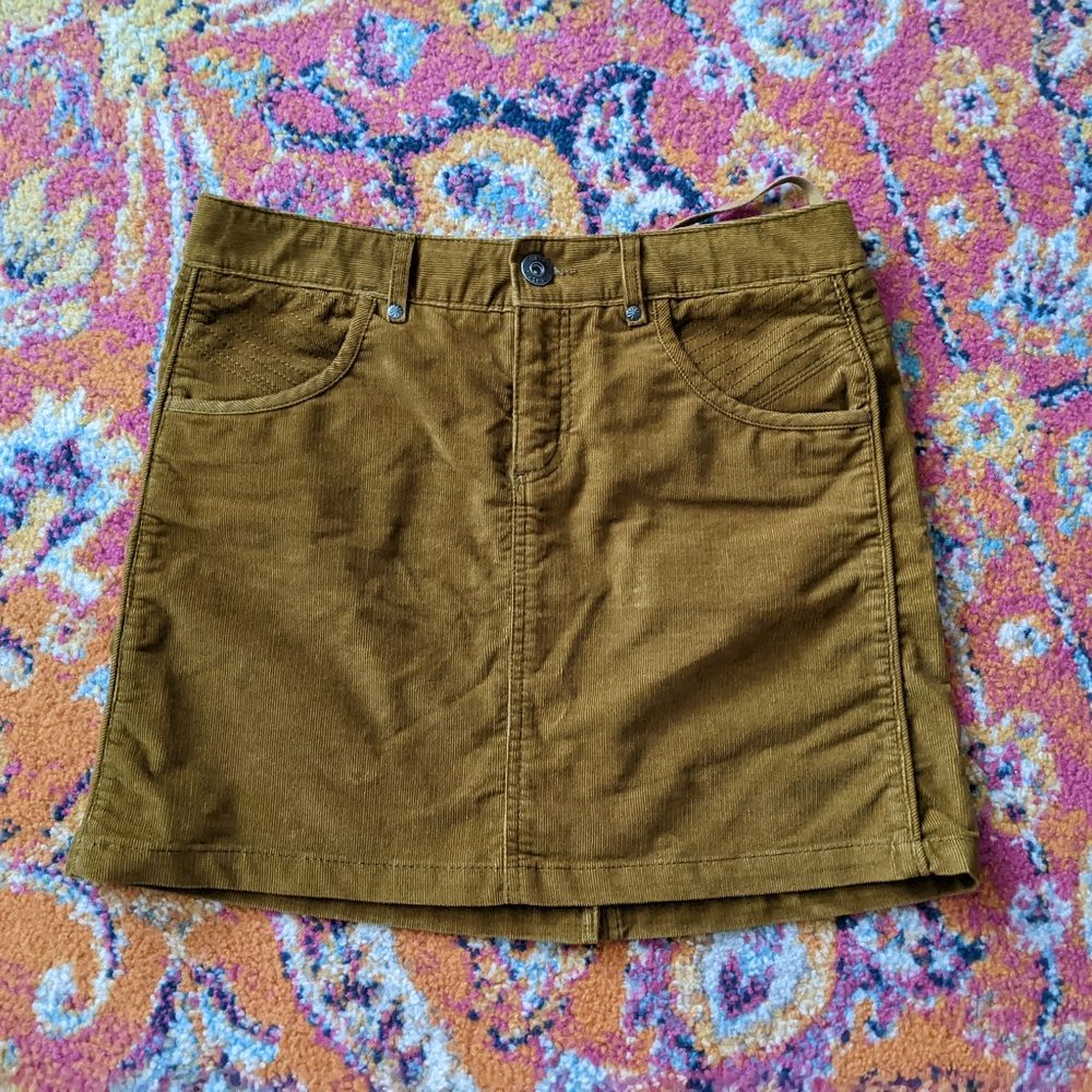 Athleta - Kaleidoscope  Corduroy Skirt in Old Gold - 32" waist